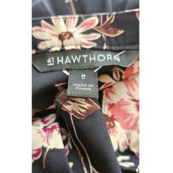 41Hawthorn Stitch Fix Women Christen Floral Button Down Shirt Dress Size M Multi - Picture 5 of 5